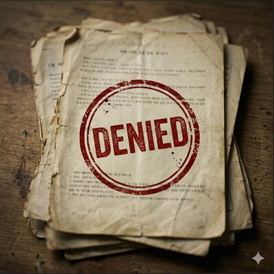 up2 낡은 서류 거절